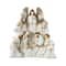 Glitzhome® 13" Ivory & Gold Resin Nativity Figurine
